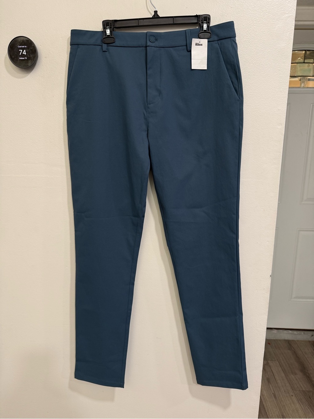 NEW Rhone Gotham Slim Fit Water Repellent Pants‎ Sz 35 in DARK TEAL